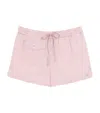 Valentino Check Pattern Shorts In Pink