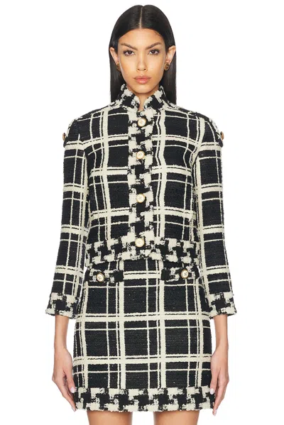 VALENTINO CHECK TWEED JACKET