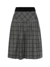 Valentino Check Wool Bermuda Shorts In Multi