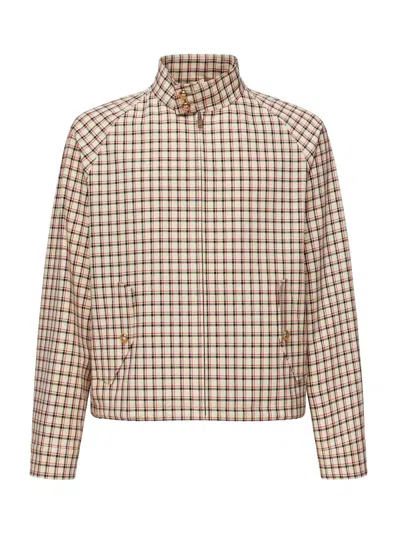 VALENTINO CHECKED COTTON JACKET