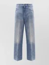 Valentino Chez Logo Patch Straight-leg Jeans