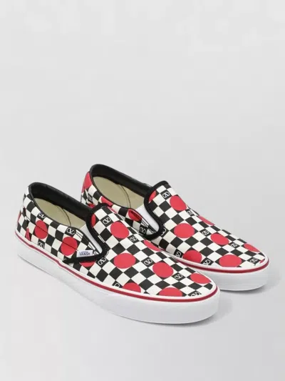 Valentino Garavani Checkered Slip On Sneakers Elastic Sides In Animal Print