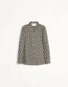 Valentino Toute La V Twill Button-down Shirt In Multi