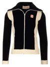 Valentino Chenille Sweatshirt With Patch Jackets Black In Black