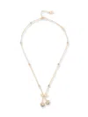 Valentino Cherrifyc Metal Necklace With Swarovski Crystals In Gold