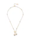 Valentino Cherrifyc Metal Necklace With Swarovski Crystals In Brown