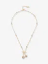 Valentino Cherrifyc Metal Necklace With Swarovski Crystals In Gold