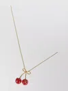 Valentino Pearls And Heart Necklace Jewelry White In Gold
