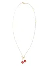 Valentino Pearls And Heart Necklace Jewelry White In Gold