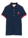 Valentino Garavani Blue Poplin Polo Shirt In Blue