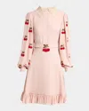 Valentino Dress - Embroidered | Emb 7b3vafq11mh Det In Pink