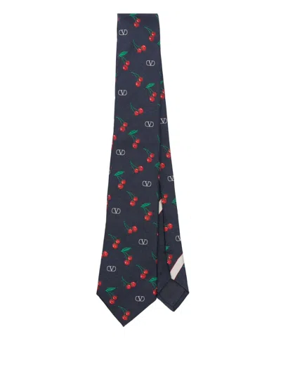 VALENTINO GARAVANI CHERRY-MOTIF TIE