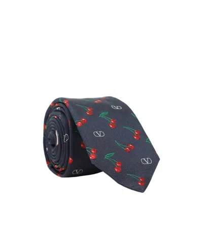 VALENTINO GARAVANI CHERRY-MOTIF TIE