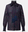 Valentino Cherryfic Bow-detail Cotton Muslin Shirt