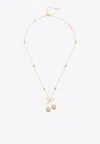 Valentino Cherrifyc Metal Necklace With Swarovski Crystals In Gold