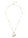 Valentino Cherrifyc Metal Necklace With Swarovski Crystals In Gold