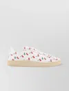 Valentino Garavani Royco Sneaker In Nappa Calfskin With Cherryfic Pattern In White