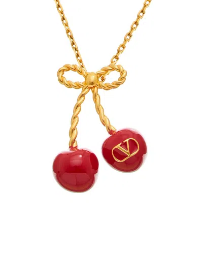 Valentino Garavani Valentino Cherryfic Necklace In Red