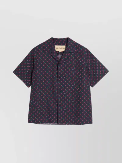 VALENTINO CHERRYFIC PRINT BOWLING SHIRT
