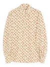 Valentino Cherryfic-print Shirt In Neutral