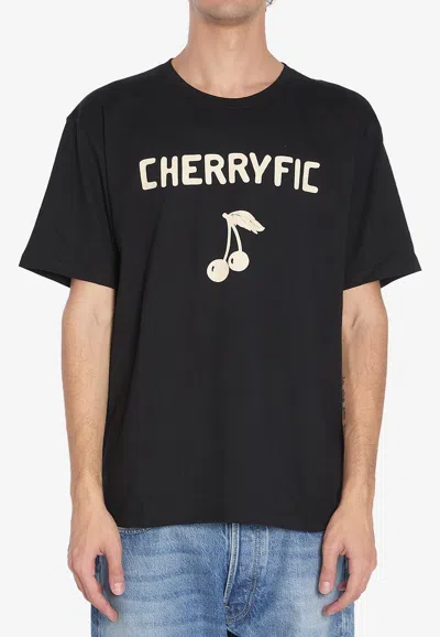 Tシャツ・カットソー VALENTINO CHERRYFIC T-SHIRT Valentino Cotton Printed Cherry T-Shirt | Harrods US