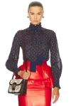 Valentino Cherryfic Shirt In Navy