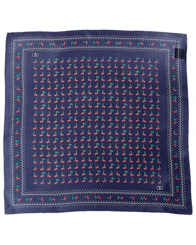 VALENTINO VALENTINO CHERRYFIC SILK SCARF