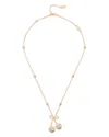 Valentino Cherrifyc Metal Necklace With Swarovski Crystals In Gold