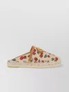 Valentino Cherryfic Leather-trim Espadrille