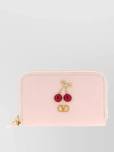 Valentino Garavani Cherryfic Wallet Gold Tone Hardware