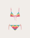 Valentino Chevron Lycra Bikini 24 Woman Multicolour M In Multicolour