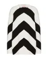 Valentino Chevron-pattern Virgin Wool Jumper In Black