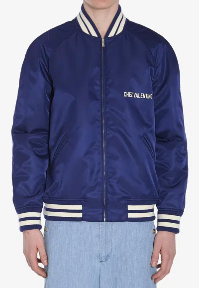 VALENTINO CHEZ LOGO BOMBER JACKET