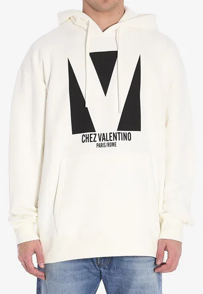 Valentino Sweatshirt Man In White
