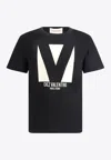 Valentino Crew Neck Short Sleeves T-shirts In Black