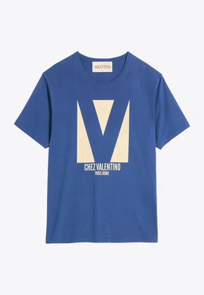 VALENTINO CHEZ LOGO PRINT T-SHIRT