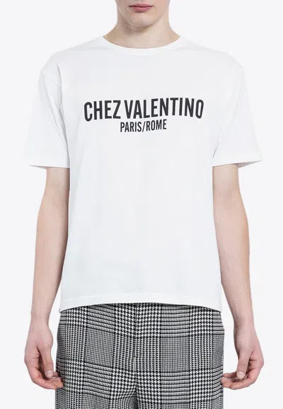 VALENTINO CHEZ LOGO PRINT T-SHIRT