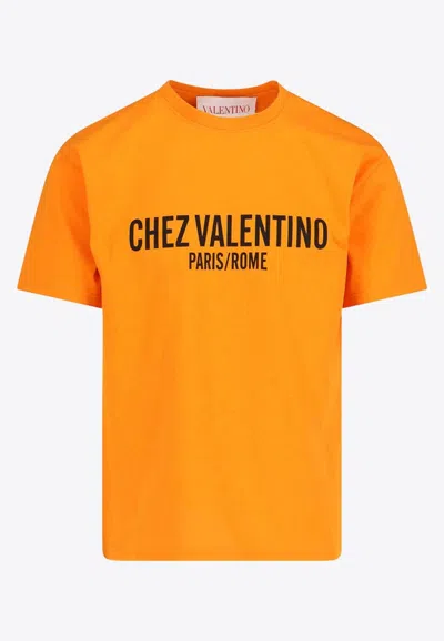 VALENTINO CHEZ LOGO PRINT T-SHIRT