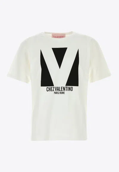 VALENTINO CHEZ LOGO PRINT T-SHIRT