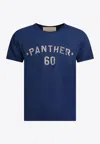 Valentino Garavani Vintage-effect Blue Cotton T-shirt In Blue