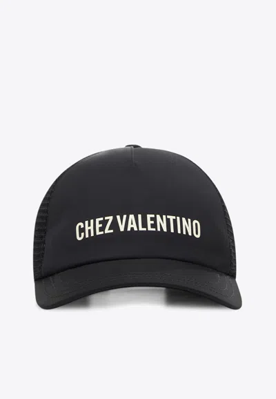 VALENTINO GARAVANI CHEZ LOGO TRUCKER CAP