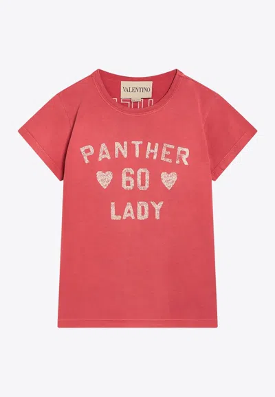 VALENTINO CHEZ LOGO VINTAGE-EFFECT T-SHIRT