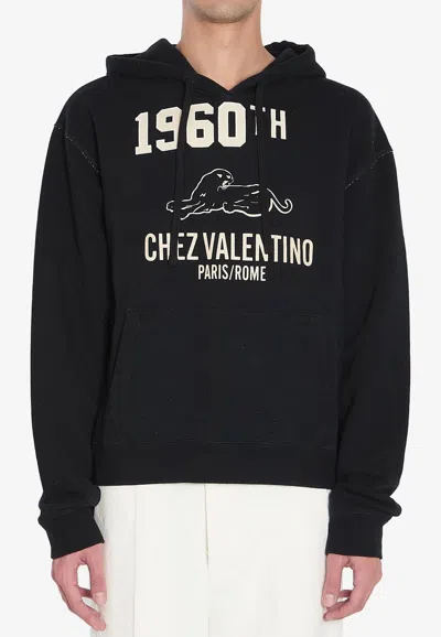 VALENTINO CHEZ LOGO VINTAGE HOODED SWEATSHIRT