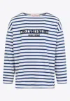 Valentino Garavani Man T-shirt Navy Size L Cotton In White