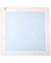 Valentino Chez Polka Dot Printed Silk Scarf In Blue