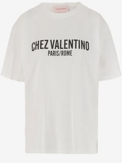 VALENTINO CHEZ PRINT COTTON JERSEY T-SHIRT