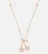 Valentino Cherrifyc Metal Necklace With Swarovski Crystals In Gold