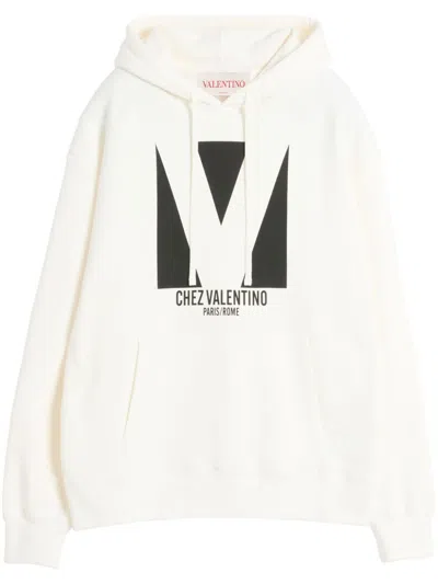 Valentino Sweatshirt Man In White