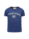 Valentino Crew Neck Graphic And Text Design In Blue
