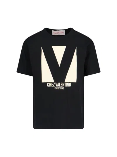 VALENTINO VALENTINO "CHEZ" T-SHIRT – BLACK